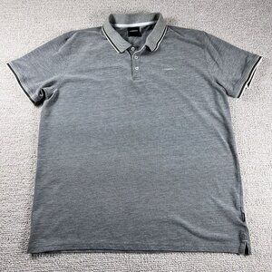 Lindbergh Soft Polo Shirt Gray Black Men’s Size XXL